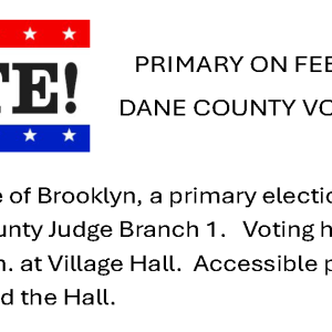 Dane County Voters - Spring Primary on February 17, 2026